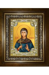 Икона Иулиания Никомидийская, 18x24 см, со стразами, в деревянном киоте, арт вк-4926