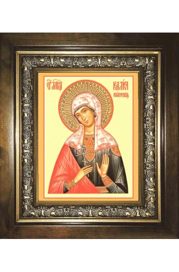 Икона Калиса Коринфская, 18x24 см, со стразами, в деревянном киоте, арт вк-4929