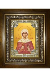 Икона Клавдия мученица, 18x24 см, со стразами, в деревянном киоте, арт вк-4930