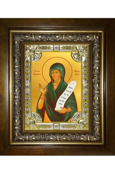 Икона Мариам пророчица, 18x24 см, со стразами, в деревянном киоте, арт вк-4933