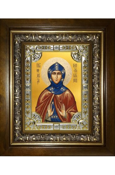 Икона Мария Константинопольская, 18x24 см, со стразами, в деревянном киоте, арт вк-4937