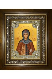 Икона Мария Радонежская, 18x24 см, со стразами, в деревянном киоте, арт вк-4939