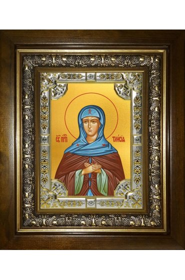 Икона Таисия Египетская, 18x24 см, со стразами, в деревянном киоте, арт вк-4952