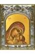 Икона Божья Матерь Корсунская, 14x18 в серебряном окладе, арт вк-4980