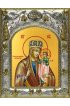 Икона Божья Матерь Призри на смирение, 14x18 в серебряном окладе, арт вк-5002