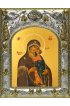 Икона Божья Матерь Толгская, 14x18 в серебряном окладе, арт вк-5018