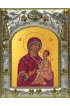 Икона Божьей Матери Хлебная, 14x18 в серебряном окладе, арт вк-5036