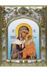 Икона Божья Матерь Цареградская, 14x18 в серебряном окладе, арт вк-5039