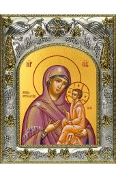 Икона Божьей Матери Югская, 14x18 в серебряном окладе, арт вк-5048