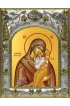 Икона Божьей Матери Ярославская, 14x18 в серебряном окладе, арт вк-5049