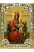 Икона Божья Матерь Неувядаемая роза 18 х 24 со стразами, арт вк-5069