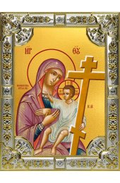Икона Божья Матерь Новоникитская 18 х 24 со стразами, арт вк-5072
