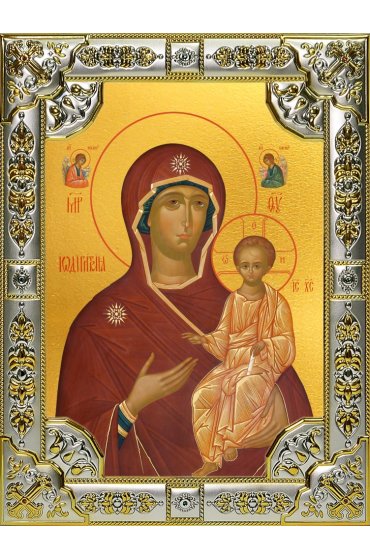 Икона Божья Матерь Одигитрия 18 х 24 со стразами, арт вк-5074