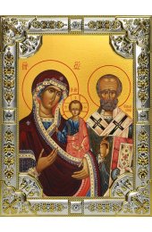 Икона Божьей Матери Оковецкая (Ржевская) 18 х 24 со стразами, арт вк-5075