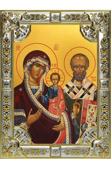 Икона Божьей Матери Оковецкая (Ржевская) 18 х 24 со стразами, арт вк-5075