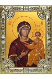 Икона Смоленская Божья Матерь 18 х 24 со стразами, арт вк-5092