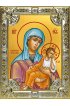 Икона Божьей Матери Старорусская 18 х 24 со стразами, арт вк-5095