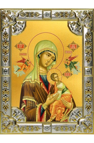 Икона Божья Матерь Страстная 18 х 24 со стразами, арт вк-5096