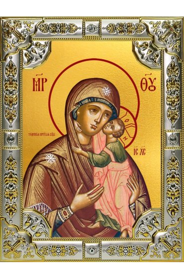 Икона Божья Матерь Толгская 18 х 24 со стразами, арт вк-5099