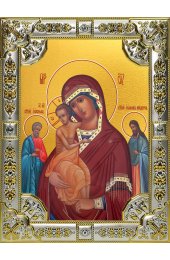 Икона Божья Матерь Трех Радостей 18 х 24 со стразами, арт вк-5101