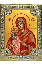 Икона Божья Матерь Троеручица 18 х 24 со стразами, арт вк-5102