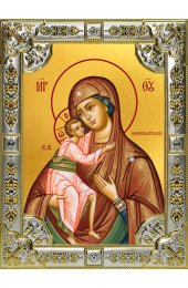 Икона Божья Матерь Феодоровская (Федоровская) 18 х 24 со стразами, арт вк-5114
