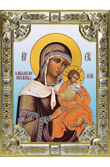Икона Божья Матерь Цареградская 18 х 24 со стразами, арт вк-5118