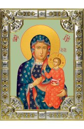 Икона Божья Матерь Ченстоховская 18 х 24 со стразами, арт вк-5119