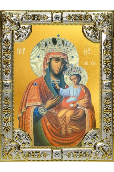 Икона Божья Матерь Черниговская 18 х 24 со стразами, арт вк-5123