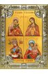 Икона Божьей Матери Четырехчастная 18 х 24 со стразами, арт вк-5124