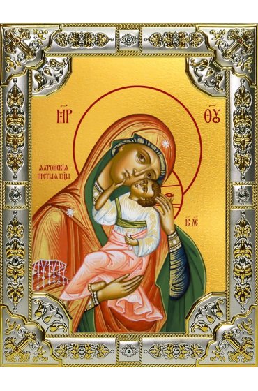 Икона Божьей Матери Яхромская 18 х 24 со стразами, арт вк-5131