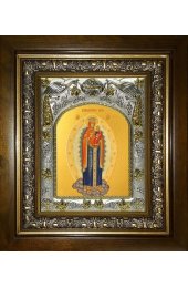 Икона Божья Матерь Благодатное Небо, 14x18 см, в деревянном киоте 20х24 см, арт вк-5134