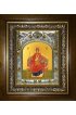 Икона Божьей Матери Державная, 14x18 см, в деревянном киоте 20х24 см, арт вк-5141