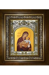 Икона Божьей Матери Муромская, 14x18 см, в деревянном киоте 20х24 см, арт вк-5153