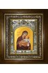 Икона Божьей Матери Муромская, 14x18 см, в деревянном киоте 20х24 см, арт вк-5153
