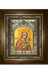 Икона Божьей Матери Муромская, 14x18 см, в деревянном киоте 20х24 см, арт вк-5154