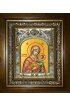 Икона Божьей Матери Муромская, 14x18 см, в деревянном киоте 20х24 см, арт вк-5154