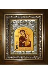 Икона Божья Матерь Нечаянная Радость, 14x18 см, в деревянном киоте 20х24 см, арт вк-5157