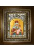 Икона Божья Матерь Новодворская, 14x18 см, в деревянном киоте 20х24 см, арт вк-5158