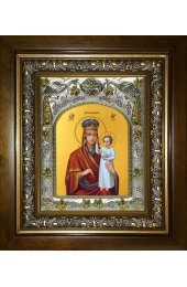 Икона Божья Матерь Призри на смирение, 14x18 см, в деревянном киоте 20х24 см, арт вк-5173