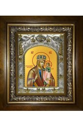 Икона Божья Матерь Призри на смирение, 14x18 см, в деревянном киоте 20х24 см, арт вк-5174
