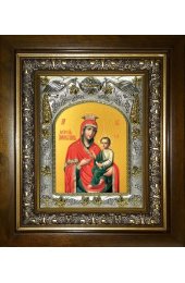 Икона Божья Матерь Скоропослушница, 14x18 см, в деревянном киоте 20х24 см, арт вк-5179