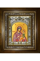 Икона Божья Матерь Скоропослушница, 14x18 см, в деревянном киоте 20х24 см, арт вк-5181