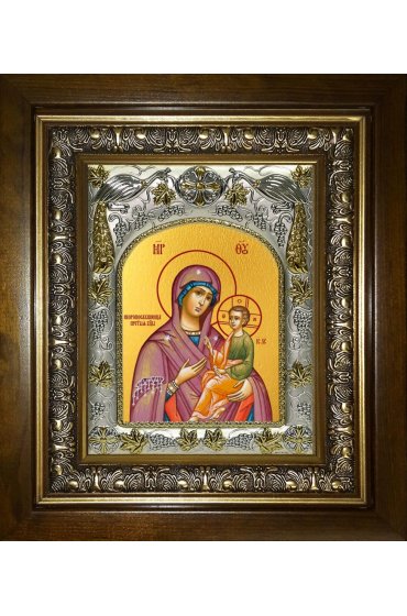 Икона Божья Матерь Скоропослушница, 14x18 см, в деревянном киоте 20х24 см, арт вк-5181