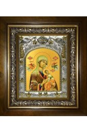 Икона Божья Матерь Страстная, 14x18 см, в деревянном киоте 20х24 см, арт вк-5186