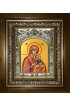 Икона Божья Матерь Страстная, 14x18 см, в деревянном киоте 20х24 см, арт вк-5187