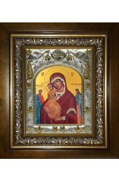 Икона Божья Матерь Трех Радостей, 14x18 см, в деревянном киоте 20х24 см, арт вк-5192