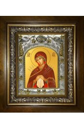 Икона Божья Матерь Умягчение злых сердец, 14x18 см, в деревянном киоте 20х24 см, арт вк-5199