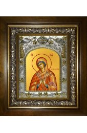 Икона Божья Матерь Умягчение злых сердец, 14x18 см, в деревянном киоте 20х24 см, арт вк-5203
