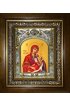 Икона Божьей Матери Утоли мои печали, 14x18 см, в деревянном киоте 20х24 см, арт вк-5204